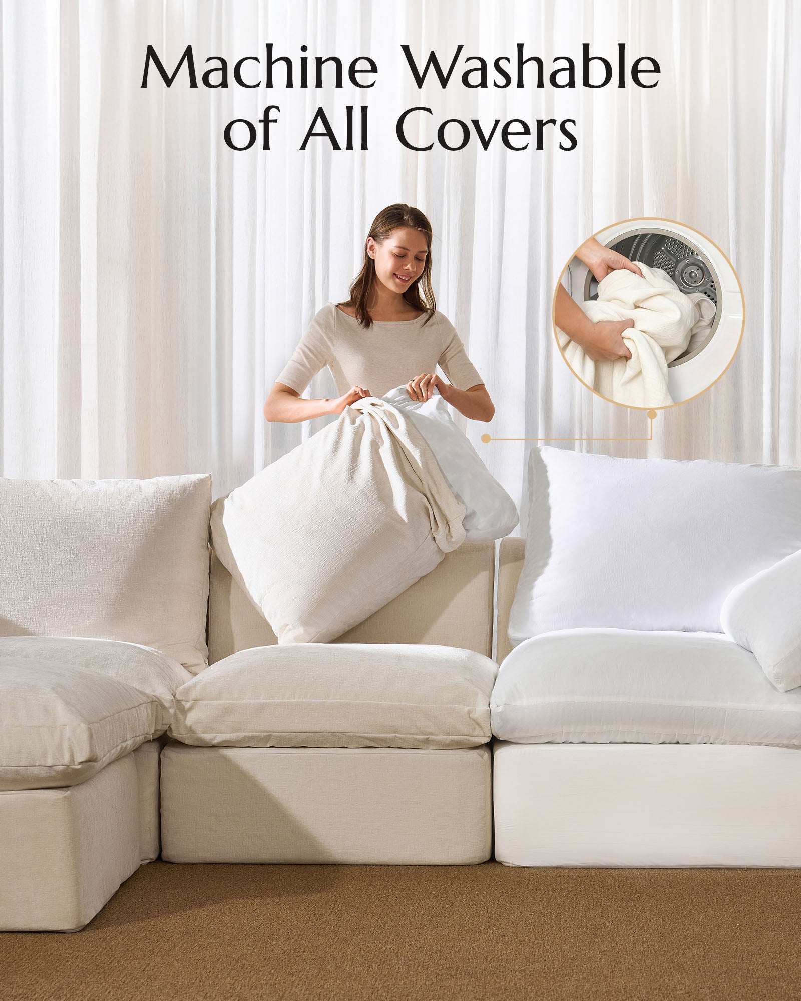 VELSCAPE Cloud Comfortable Sofa